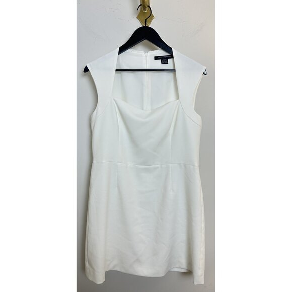 FRENCH CONNECTION Ruth Whisper A-Line Dress in Summer White Size US 14 - Picture 4 of 12